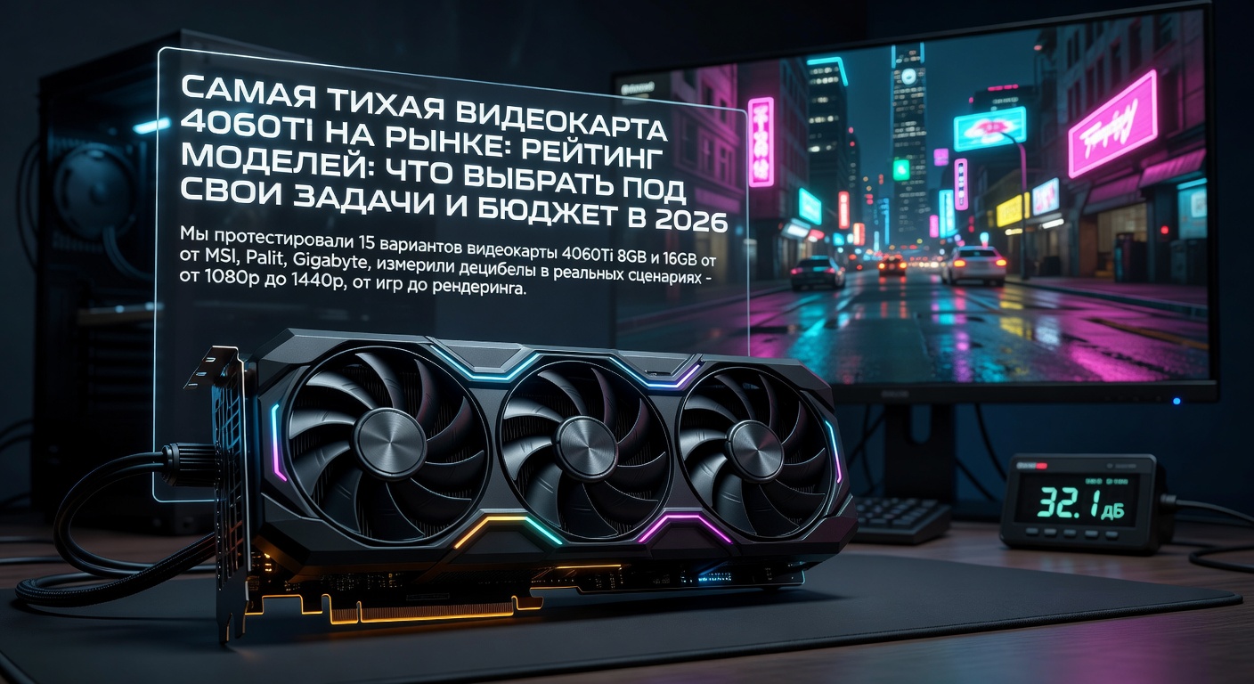 Самая тихая видеокарта 4060Ti на рынке: рейтинг моделей: что выбрать под свои задачи и бюджет в 2026