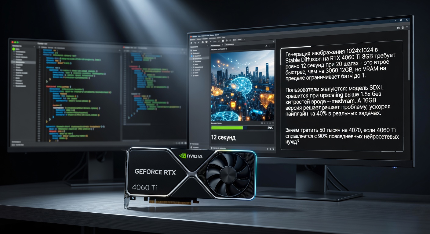 Видеокарта 4060Ti для нейросетей: тесты в Stable Diffusion — мнение специалистов и реальные сценарии использования