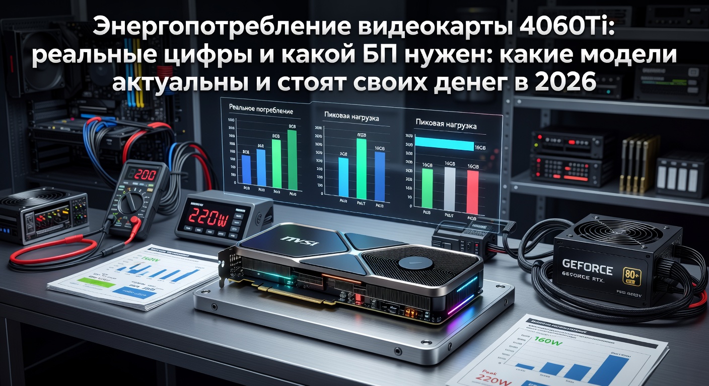 Энергопотребление видеокарты 4060Ti: реальные цифры и какой БП нужен: какие модели актуальны и стоят своих денег в 2026
